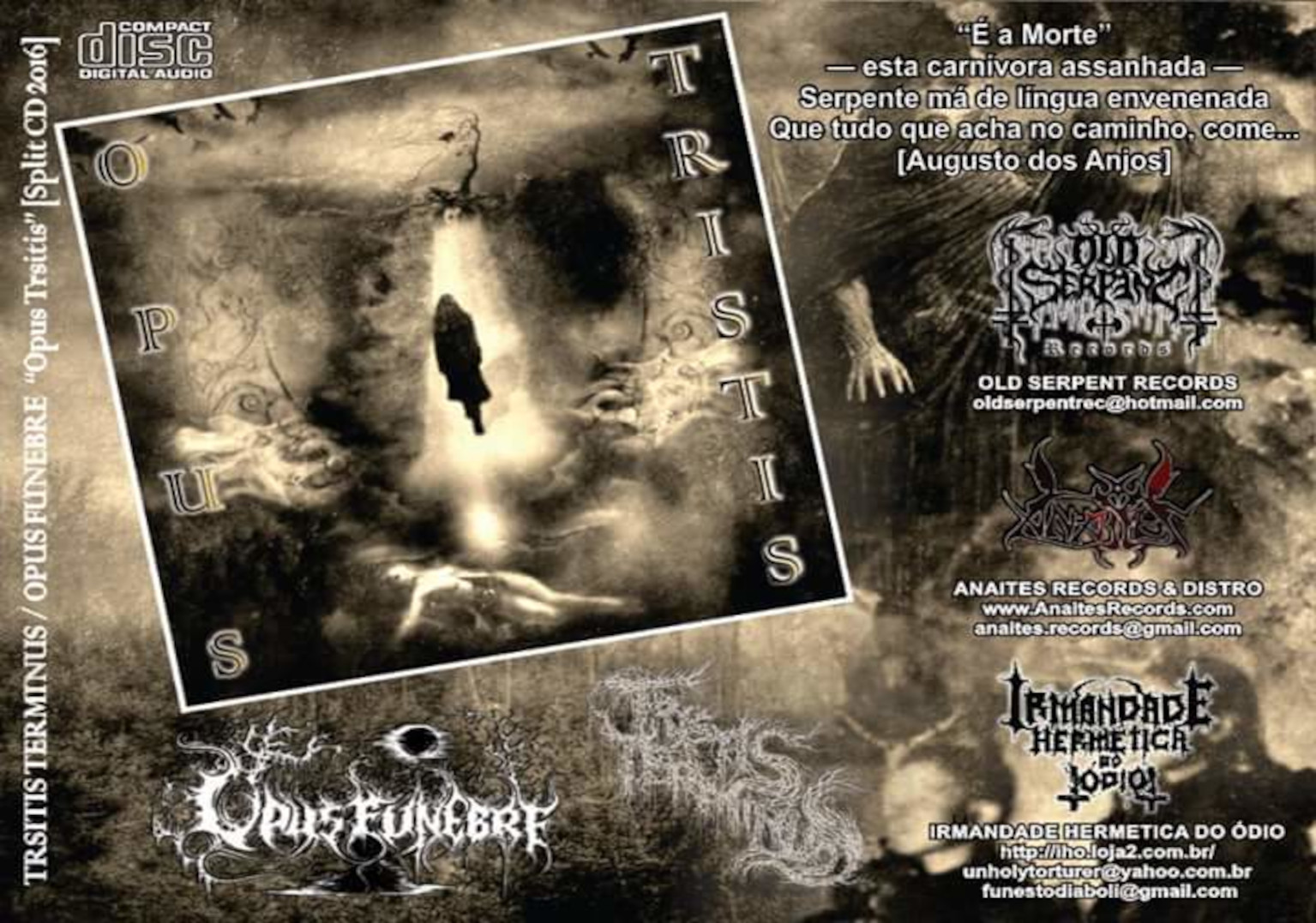 Capa CD Opus Funebre